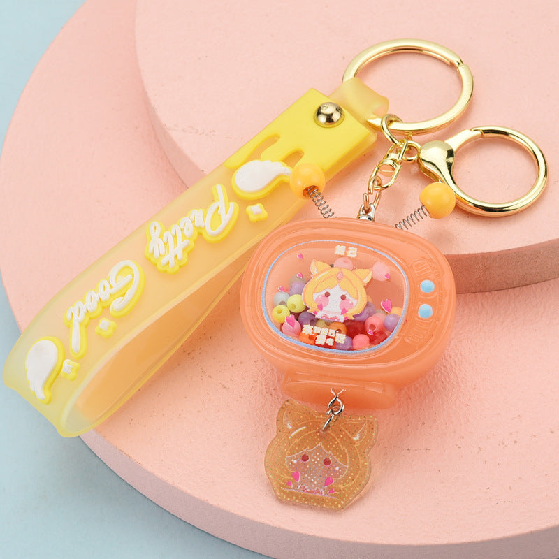 Wholesale Acrylic Doll TV Keychains